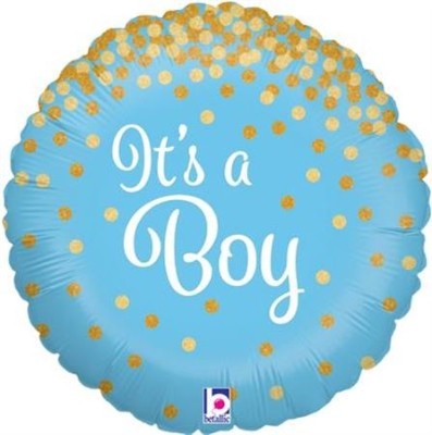 18 inch 'It's a Boy' helium balloon. 