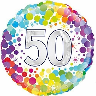 Confetti 50 Balloon