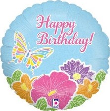 Happy Birthday Butterfly Balloon