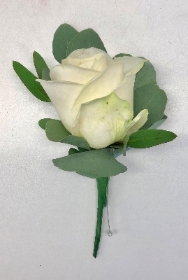 White Rose Button Hole