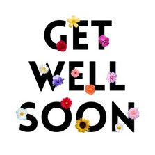 Get well soon greeting's card, designed in house. 