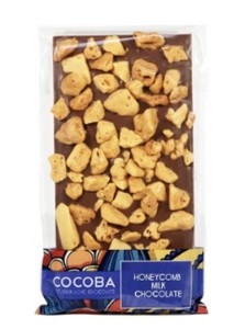 Milk chocolate bar made from the highest quality Belgian chocolate, topped with moreish honeycomb pieces.