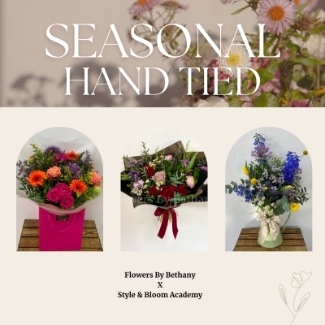 Private workshop for you and up to 20 friends to learn the art of hand tied bouquets. 