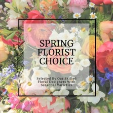 A spring bouquet selected and created by our talented florists to showcase the best seasonal varieties. 