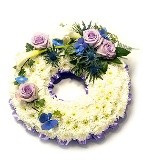 Aqua Massed Wreath